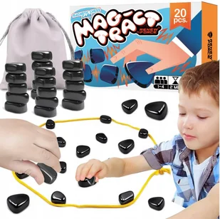 MAGNETYCZNA gra planszowa strategiczna MAGNETYCZNE KAMIENIE SZACHY 20 sztuk - Zabawki kreatywne - miniaturka - grafika 1