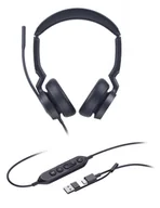 Słuchawki - Yealink UH46 Dual UC USB-C/A USB Type-C / USB Type-A Czarny - miniaturka - grafika 1