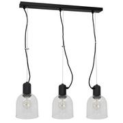 Lampy sufitowe - Luminex Banco 1874 lampa wisząca zwis 3x60W E27 Czarna - miniaturka - grafika 1