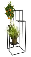 Kwietniki - Nowoczesny kwietnik stojak czarny 110 cm 10-1538 - miniaturka - grafika 1