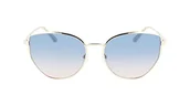 Okulary przeciwsłoneczne - CALVIN KLEIN Damskie okulary przeciwsłoneczne CK22113S, złoty/niebo, jeden rozmiar, Złoto/niebo, Rozmiar uniwersalny - miniaturka - grafika 1