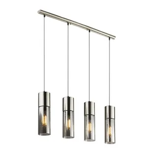 Globo Lighting Chromowana lampa wisząca Annika, szklane klosze (21000-4HN) - Lampy sufitowe - miniaturka - grafika 1