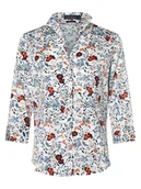 Koszule damskie - Franco Callegari - Bluzka damska łatwa w prasowaniu, biały|wielokolorowy - miniaturka - grafika 1