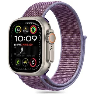 Pasek TECH-PROTECT Nylon do Apple Watch 6/7/8/9/10/SE/Ultra 1/2 (44/45/46/49mm) Fioletowy - Akcesoria do smartwatchy - miniaturka - grafika 1