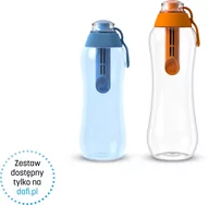 Butelki filtrujące - Dafi Zestaw Soft 0,3L Niebiańska + 0,5L Mandarynkowa - miniaturka - grafika 1