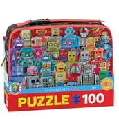 Puzzle - Puzzle 100 Z Lunch Box  Robots 9100-5827 - miniaturka - grafika 1