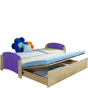 Łóżko Podwójne z Pojemnikiem 90 x 200 + 90 x 197 Jaś 2 Dolmar Sosna Naturalna, Wanilia - Łóżka dla dzieci i młodzieży Łóżko Podwójne z Pojemnikiem 90 x 200 + 90 x 197 Jaś 2 Dolmar Sosna Naturalna, Wanilia - Łóżka dla dzieci i młodzieży - miniaturka - grafika 1