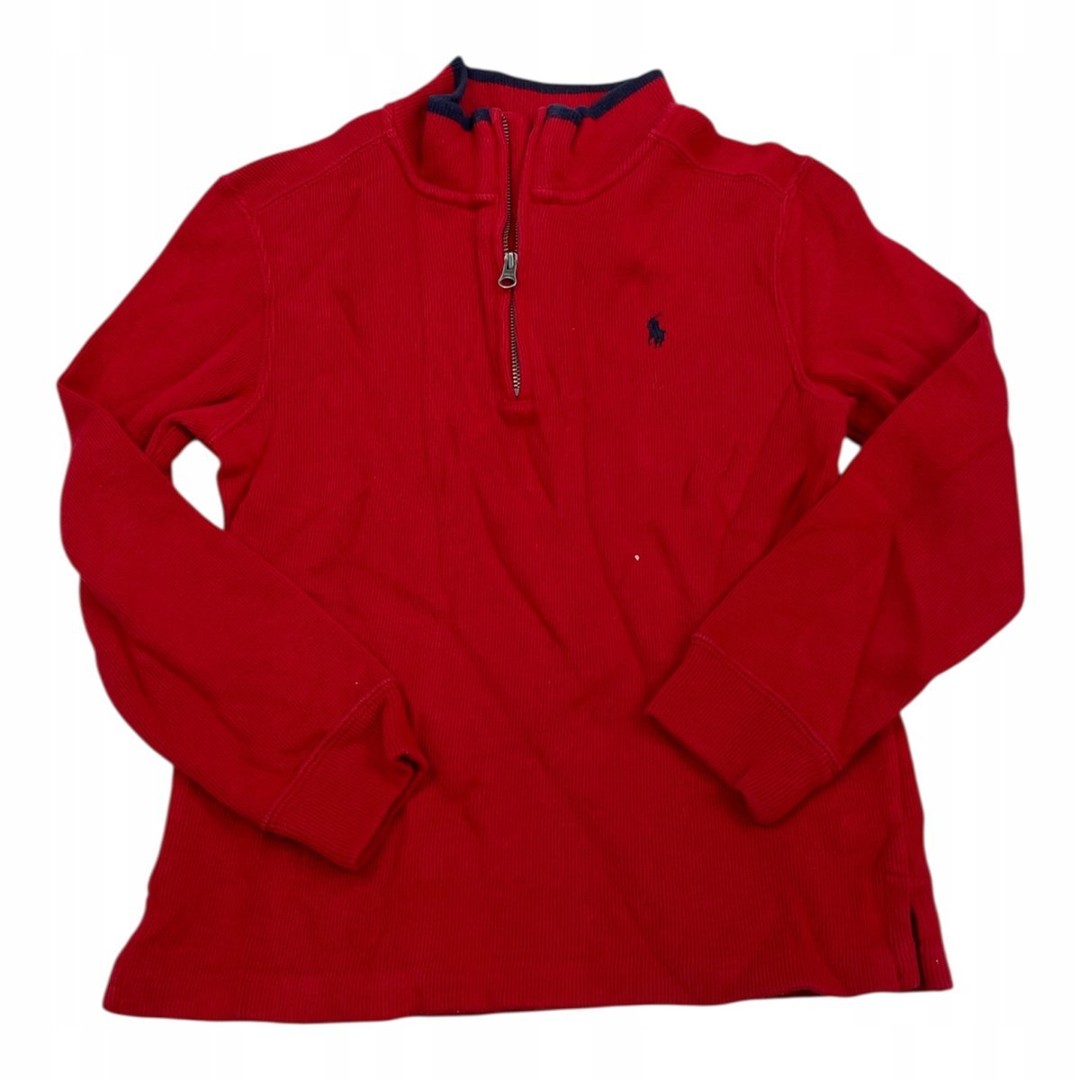 Ralph Lauren bluza dziecięca 122 czerwona półgolf z zamkiem