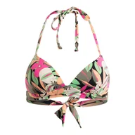 Stroje kąpielowe - Stanik bikini na szyję dla Kobiety PRINTED BEACH CLASSICS Czarny - miniaturka - grafika 1