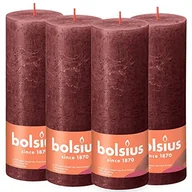 Świece - Bolsius Świece pieńkowe Shine, 6 szt., 190x68 mm, aksamitna czerwień Sfeerpunt - miniaturka - grafika 1