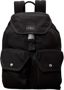 Calvin Klein Jeans Męski plecak sportowy Essentials Flap BP W K50K512576, czarny, jeden rozmiar, czarny (czarny), Rozmiar Uniwersalny - Plecaki - miniaturka - grafika 1