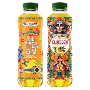 Big-Active El Melon Napój owocowo-herbaciany o smaku melona z ekstraktem z nasion konopi 500 ml - Soki i napoje niegazowane - miniaturka - grafika 1