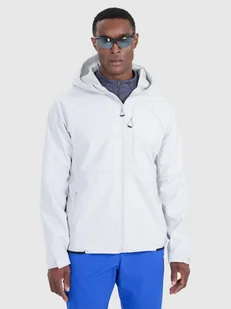 4F Kurtka softshell wiatroodporna membrana 10000 męska - szara L - Kurtki i kamizelki sportowe męskie - miniaturka - grafika 1