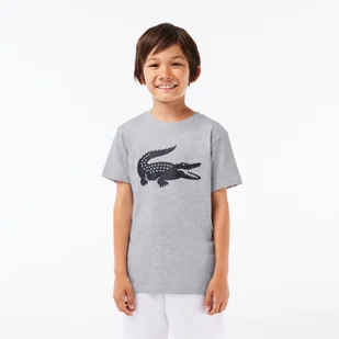 Lacoste Dziecięcy T-shirt tenisowy SPORT z dżerseju technicznego z dużym logo krokodyla - Koszulki dla dziewczynek - miniaturka - grafika 1