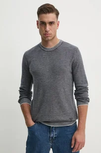 Guess sweter z domieszką wełny EARLE męski kolor granatowy lekki M4BR04.Z3H82 - Swetry męskie - miniaturka - grafika 1
