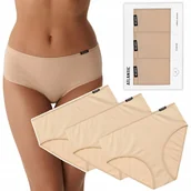 Majtki damskie - Majtki damskie bawełniane 3 PARY figi klasyczne ATLANTIC 3BLP-579 - XXL - miniaturka - grafika 1