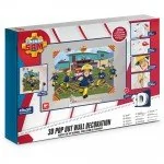 Wyposażenie pokoiku dziecięcego - Walltastic 3D Fireman Sam 44609 - miniaturka - grafika 1