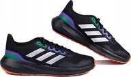 Buty sportowe męskie - Buty Męskie Adidas Runfalcon 3 Tr Czarno-zielono-fioletowe HP7570 r 41 1/3 - miniaturka - grafika 1