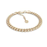 Bransoletki - Bransoletka dmuchana, splot pancerka, srebro 925 : Długość (cm) - 17 + 3, Srebro - kolor pokrycia - Pokrycie żółtym 18K złotem,17 + 3 - miniaturka - grafika 1