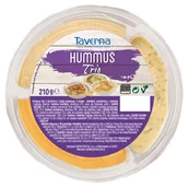 Hummus - Taverna - Hummus trio orientalny,pomidorowy, z kolendrą i cy... - miniaturka - grafika 1