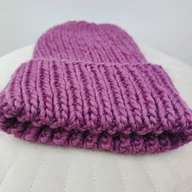 Czapki damskie - Wełniana czapka WOOLLY PURPLE - miniaturka - grafika 1