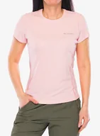 Koszulki i topy damskie - Koszulka damska Columbia Zero Rules Light S/S Crew - pink sand - miniaturka - grafika 1