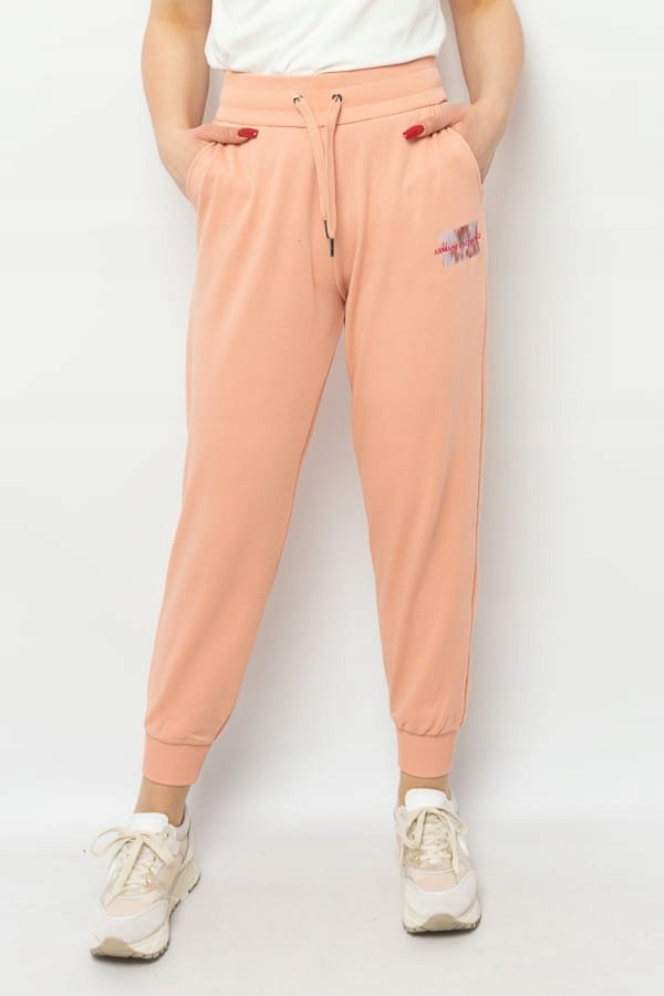 SPODNIE DRESOWE DAMSKIE ARMANI EXCHANGE 3RYP84 YJDSZ BRZOSKWINIOWE - S