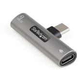 Huby USB - StarTech CDP2CAPDM huby i koncentratory USB 2.0 Type-C 480 Mbit/s Srebrny - miniaturka - grafika 1