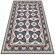 Dywany zewnętrzne - Dywan na taras zewnętrzny Styl pawie pióra 140x210 cm - miniaturka - grafika 1