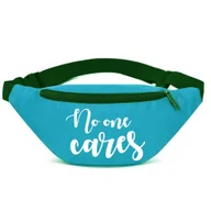 Nerki - SPORTOWA NERKA NIEBIESKA Na Prezent Urodziny Napisy NO ONE CARES Wzory - miniaturka - grafika 1