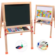 Tablice dla dzieci - Drewniana Tablica Magnetyczna Kredowa Magnesy 709  Sy-A029, 45*90cm - miniaturka - grafika 1