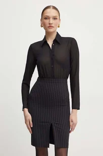 Patrizia Pepe sukienka kolor czarny mini dopasowana 8A1399 A457 - Sukienki - miniaturka - grafika 1