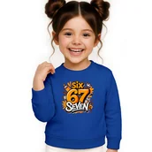 Bluzy dla dziewczynek - BLUZA DZIECIĘCA 67 SIX SEVEN VIRAL DLA CHŁOPCA DZIEWCZYNKI 104 - miniaturka - grafika 1