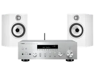 Zestawy stereo - Yamaha R-N602 srebrny + 606 S2 biały - miniaturka - grafika 1