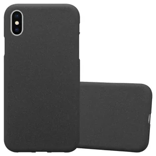 Etui Pokrowiec Do Apple iPhone XS MAX Obudowa w FROST CZARNY TPU Silikon Case Cover Ochronny Plecki Cadorabo - Etui i futerały do telefonów - miniaturka - grafika 1
