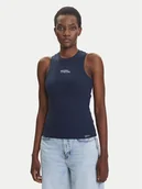 Koszulki i topy damskie - Pepe Jeans Top Red Bull Racing Logo RL500011 Granatowy Slim Fit - miniaturka - grafika 1