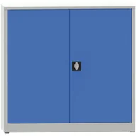 Pozostałe wyposażenie warsztatu - PARTNER B2B Warsztatowa szafa półkowa na narzędzia KOVONA JUMBO, 2 półki, spawana, 1200 x 600 x 1150 mm, szara / niebieska 178658 - miniaturka - grafika 1