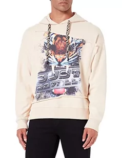 Just Cavalli Bluza męska, 108 kość słoniowa, XXXL - Bluzy męskie - miniaturka - grafika 1