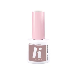Hi Hybrid Lakier hybrydowy 5ml 409 Brown Nude Hi Hybrid - Lakiery hybrydowe Hi Hybrid Lakier hybrydowy 5ml 409 Brown Nude Hi Hybrid - Lakiery hybrydowe - miniaturka - grafika 2