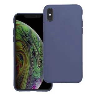 OEM Futerał matt do iphone x / xs niebieski - Etui i futerały do telefonów - miniaturka - grafika 1