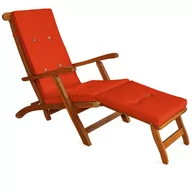 Poduszki ogrodowe - Poduszka na Leżak Pomarańczowa 173x43x6cm - miniaturka - grafika 1