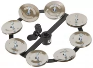 Instrumenty perkusyjne - Meinl Percussion meinl Percussion hthh1bk HiHat Tambourine ze stali z zacisków (jednoszeregowych złącz), czarny HTHH1BK - miniaturka - grafika 1