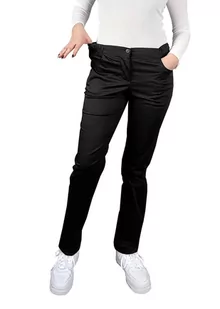 Spodnie medyczne damskie elastyczne zwężane czarne 36 - Odzież medyczna - miniaturka - grafika 1