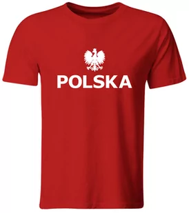 Koszulka Dziecięca Kibica Reprezentacji Polski. Czerwona, Roz. 116 - Koszulki sportowe męskie - miniaturka - grafika 1