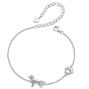 Bransoletka Srebrna - BRANSOLETKA PIES ŁAPKA - Bransoletki Bransoletka Srebrna - BRANSOLETKA PIES ŁAPKA - Bransoletki - miniaturka - grafika 1