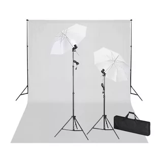 vidaXL Zestaw studio: biae to 600x300 i owietlenie - Lampy studyjne - miniaturka - grafika 1
