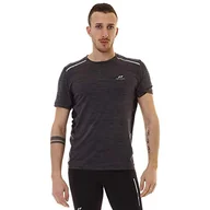 Koszulki męskie - Pro Touch męska koszulka Aino T-shirt męski Melange/Black L - miniaturka - grafika 1