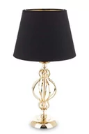 Lampy stojące - Lampka złoto czarna glamour lampka nocna 55x30 143498 - miniaturka - grafika 1