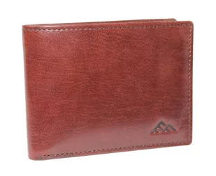 Portfel Męski Skórzany EL FORREST Mały Skóra Bydlęca Poziomy 916 A 28 BRĄZOWY RFID 11 x 8 x 2 [cm] - Portfele - miniaturka - grafika 1