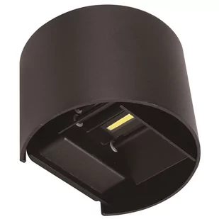 AZZARDO Leticia 2 AZ4469 kinkiet lampa ścienna 2x3W LED czarny - Lampy ogrodowe - miniaturka - grafika 2